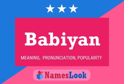 Babiyan Name Poster