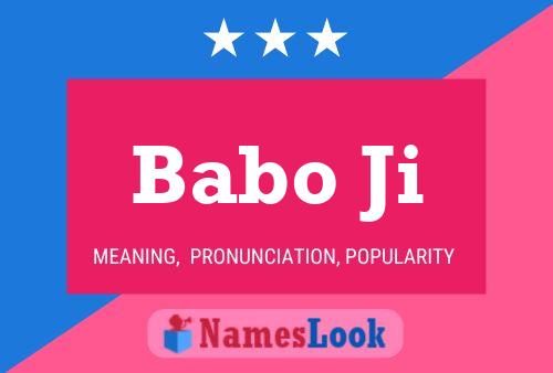 Babo Ji Name Poster