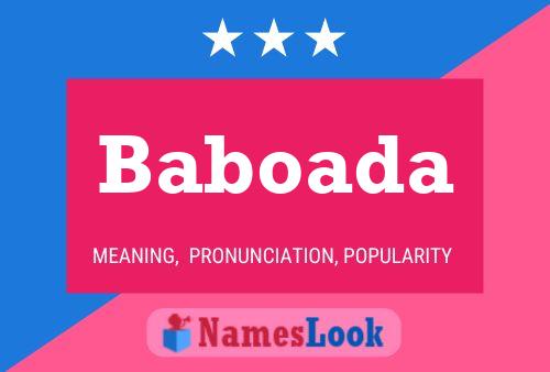 Baboada Name Poster