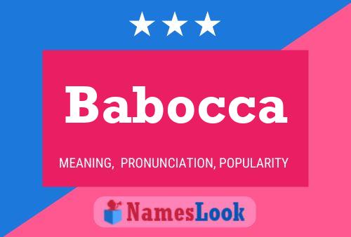 Babocca Name Poster