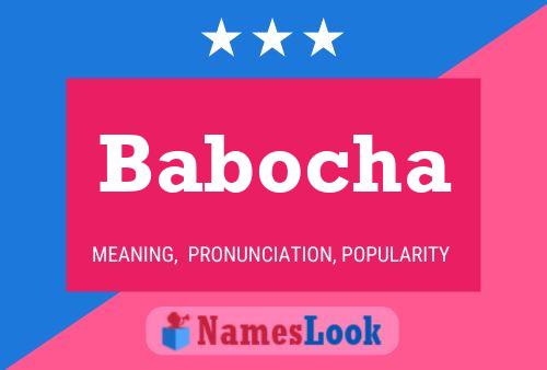 Babocha Name Poster