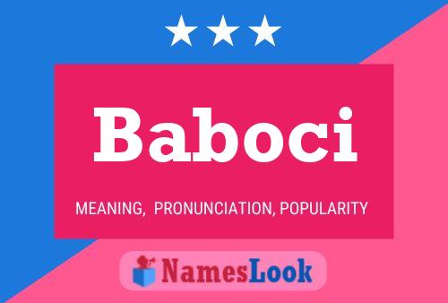 Baboci Name Poster