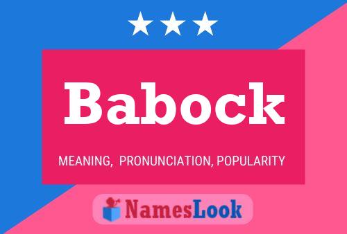 Babock Name Poster