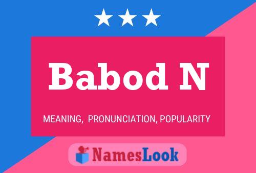 Babod N Name Poster