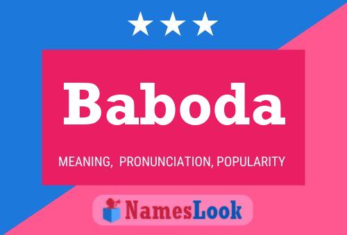 Baboda Name Poster