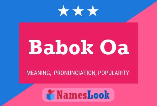 Babok Oa Name Poster