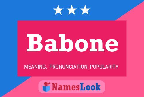 Babone Name Poster