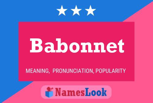 Babonnet Name Poster