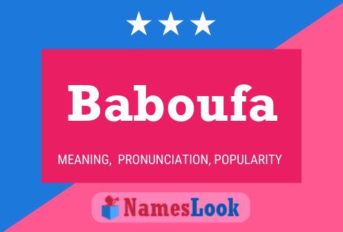 Baboufa Name Poster