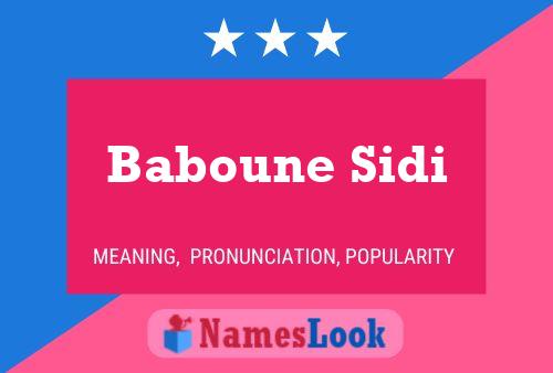 Baboune Sidi Name Poster