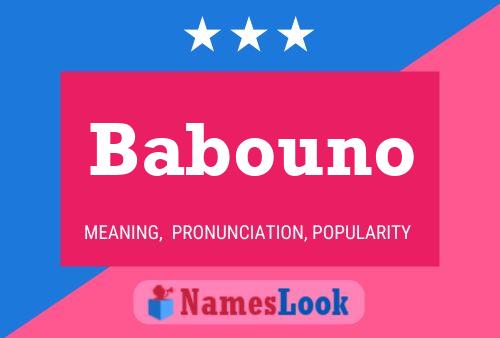 Babouno Name Poster