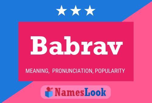 Babrav Name Poster