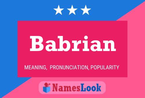 Babrian Name Poster