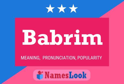 Babrim Name Poster