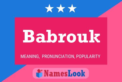 Babrouk Name Poster