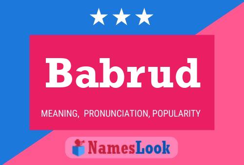 Babrud Name Poster