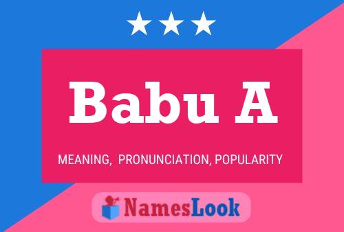 Babu A Name Poster