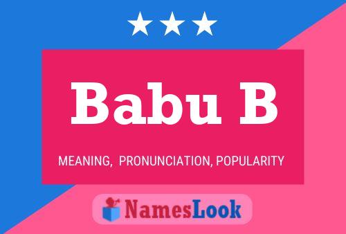 Babu B Name Poster