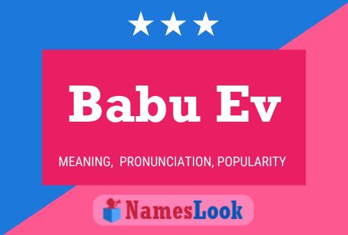 Babu Ev Name Poster