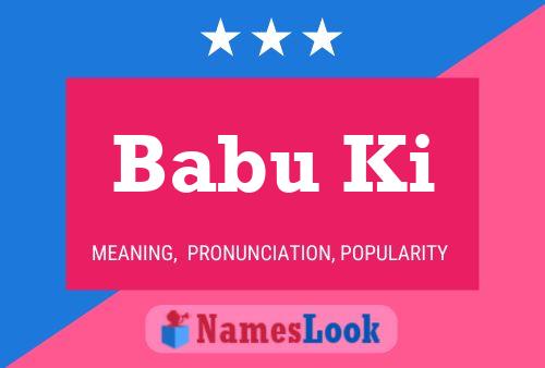 Babu Ki Name Poster