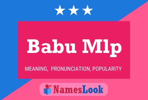 Babu Mlp Name Poster