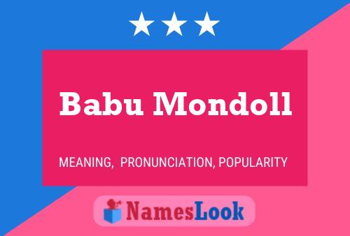 Babu Mondoll Name Poster