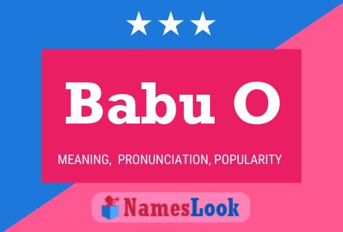 Babu O Name Poster