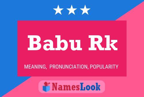 Babu Rk Name Poster