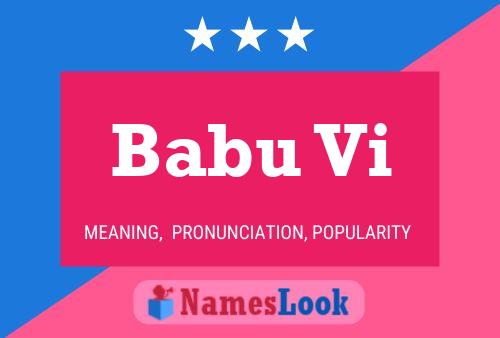 Babu Vi Name Poster