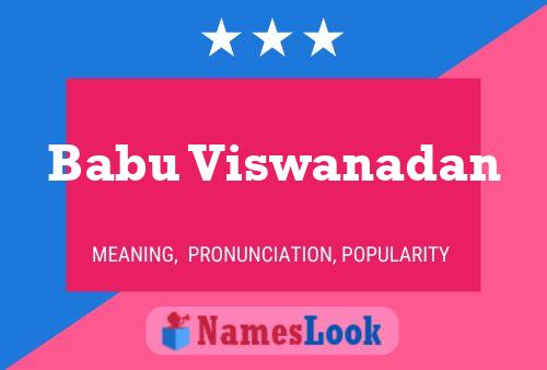 Babu Viswanadan Name Poster