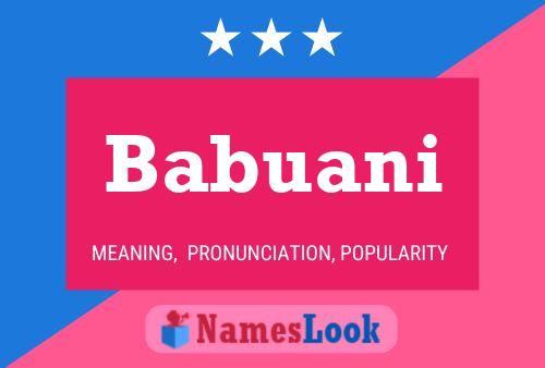 Babuani Name Poster