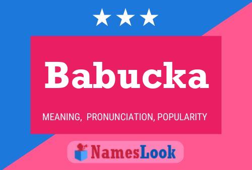 Babucka Name Poster