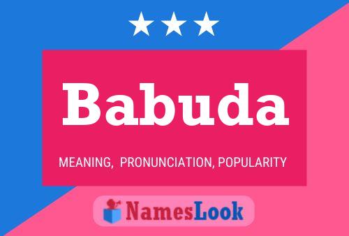 Babuda Name Poster