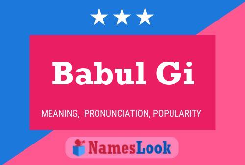 Babul Gi Name Poster