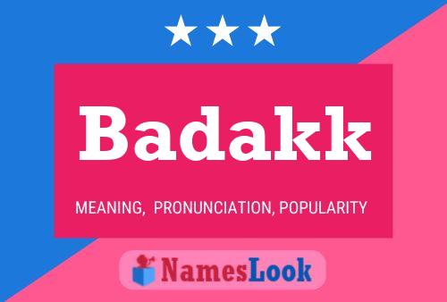 Badakk Name Poster