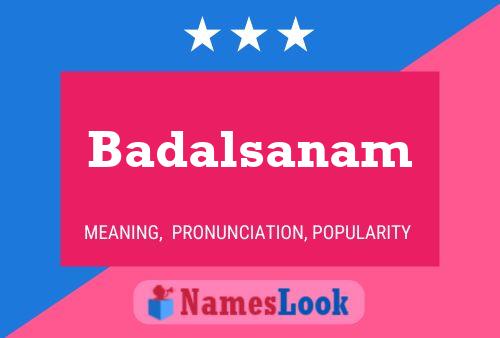 Badalsanam Name Poster