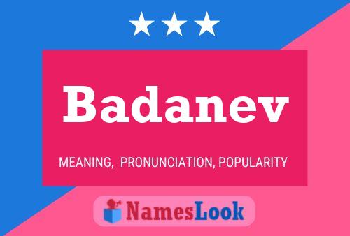 Badanev Name Poster