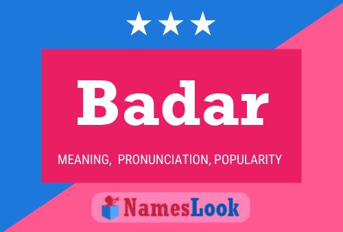 Badar Name Poster