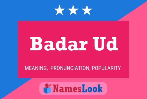 Badar Ud Name Poster