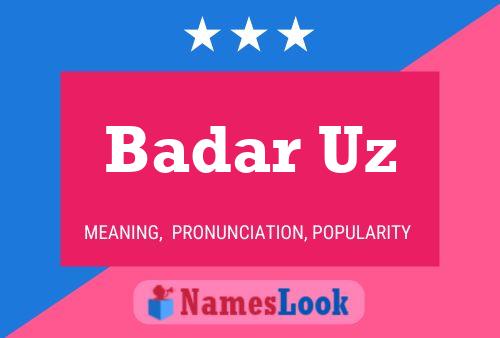 Badar Uz Name Poster