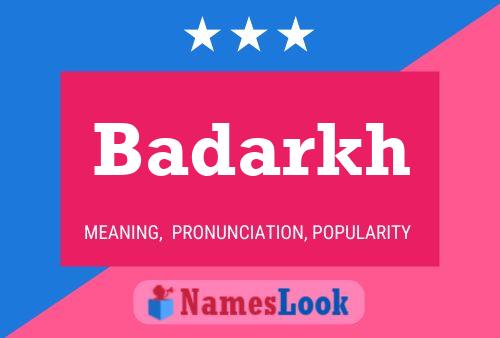 Badarkh Name Poster