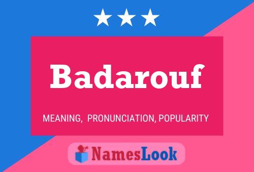 Badarouf Name Poster