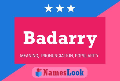 Badarry Name Poster