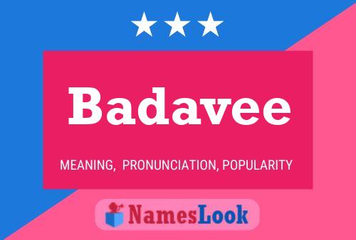 Badavee Name Poster