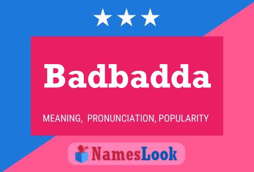 Badbadda Name Poster