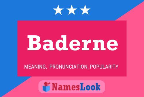 Baderne Name Poster