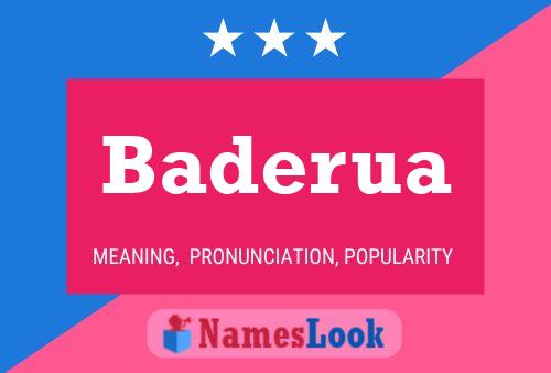 Baderua Name Poster