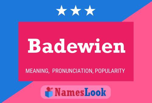 Badewien Name Poster