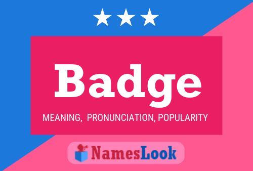 Badge Name Poster