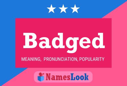 Badged Name Poster